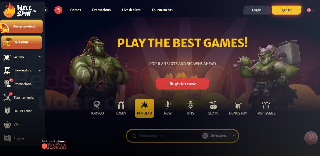 hellspin udenlandsk casino online spillemaskiner