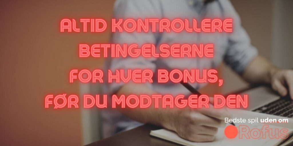 Altid Kontrollere Betingelserne