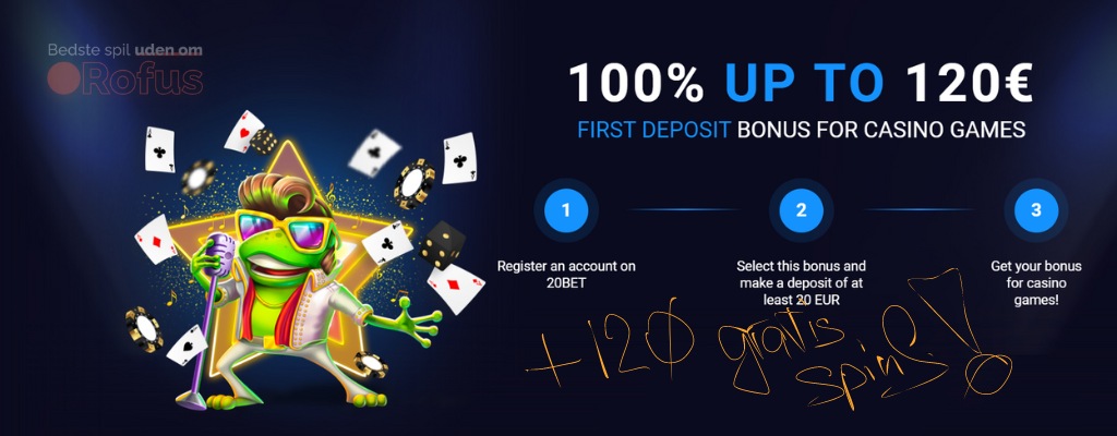 20bet udenlandske casino velkomst bonus