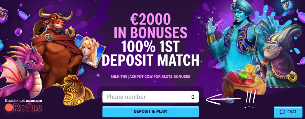 jackpotcow casino uden om ROFUS register