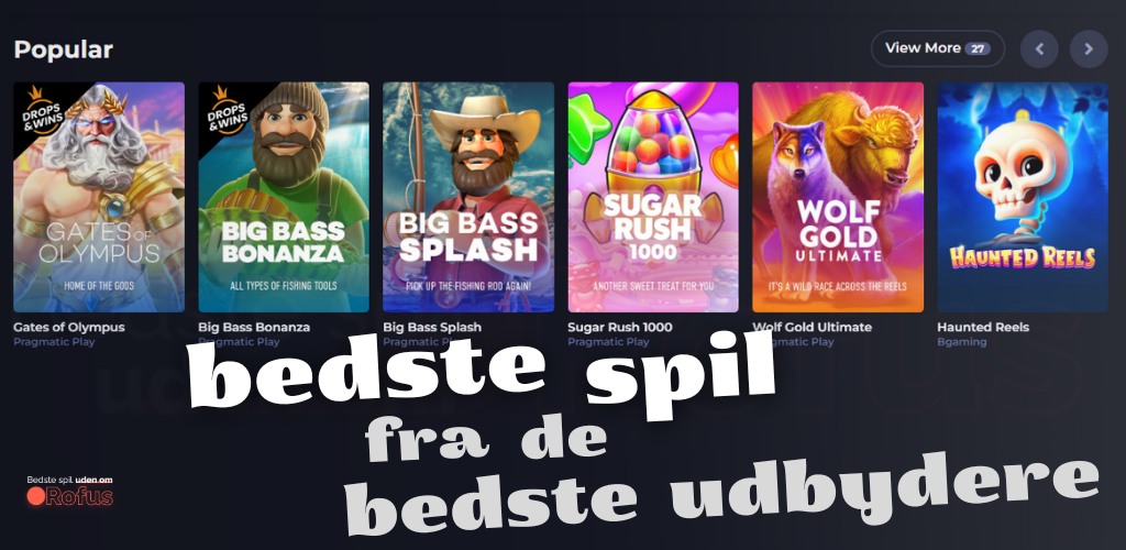 bedste spil uden rofus i pitbet