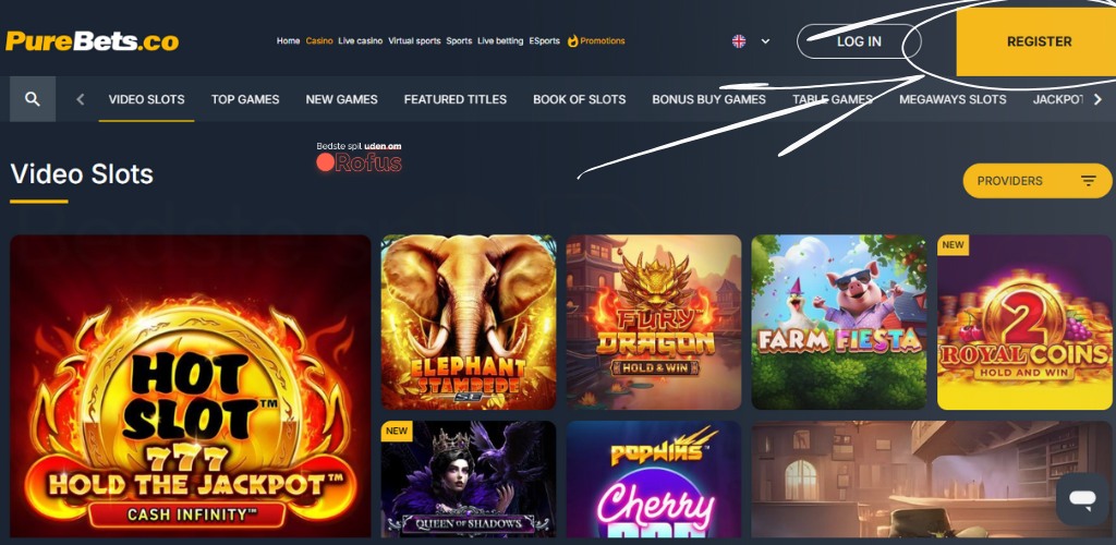 purebets casino uden om rofus hjemmside