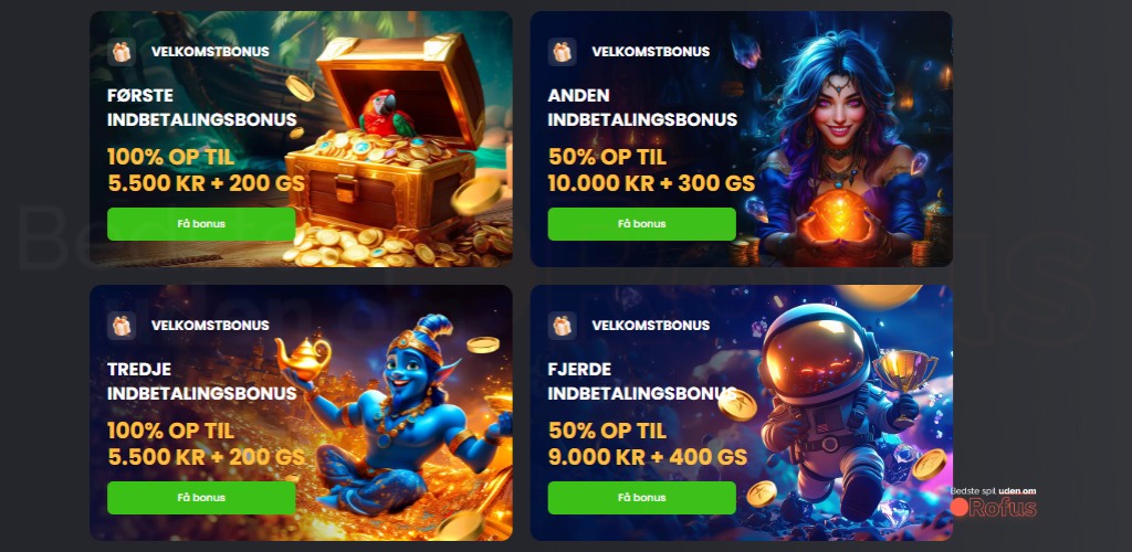 spinline velkomst casino bonusser og kampagner