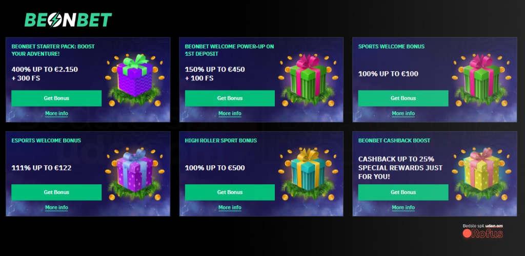 beonbet udenlandsk casino bonusser