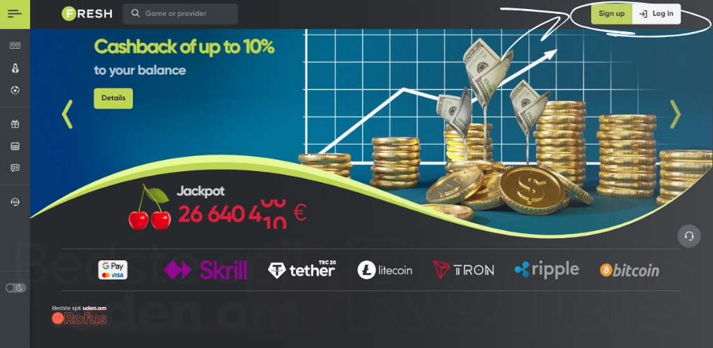 fresh casino uden om rofus startside