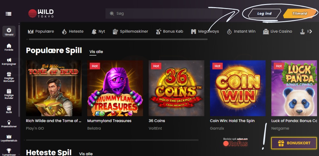 wild tokyo casino uden rofus hjemmside