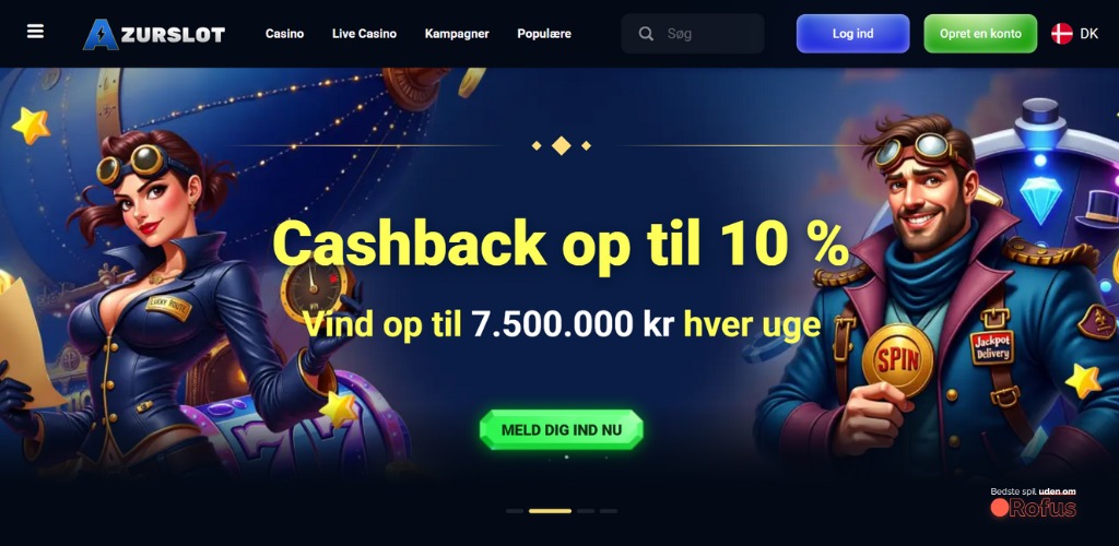 azurslot casino uden mitid startside