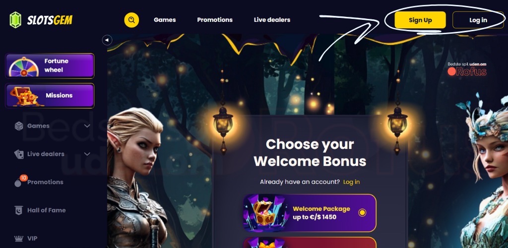 slotsgem casino uden rofus hjemmside