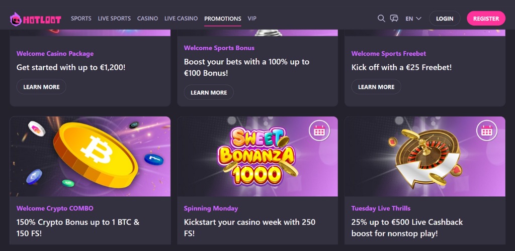 hotloot udenlandske casino bonusser og kampagner