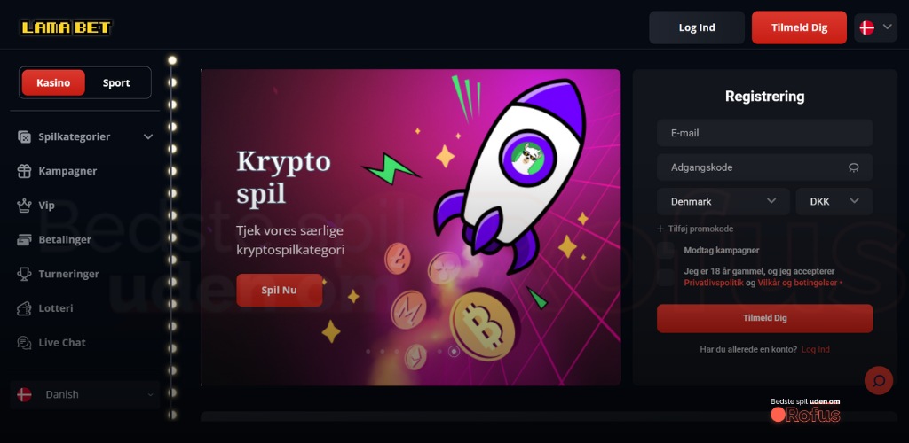 lamabet casino uden rofus hjemmside