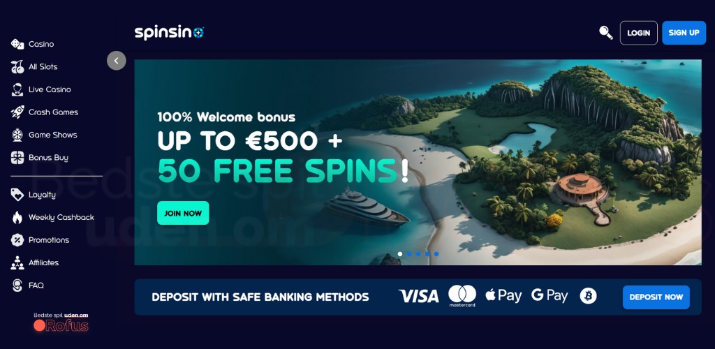 spinsino casino uden rofus stratside
